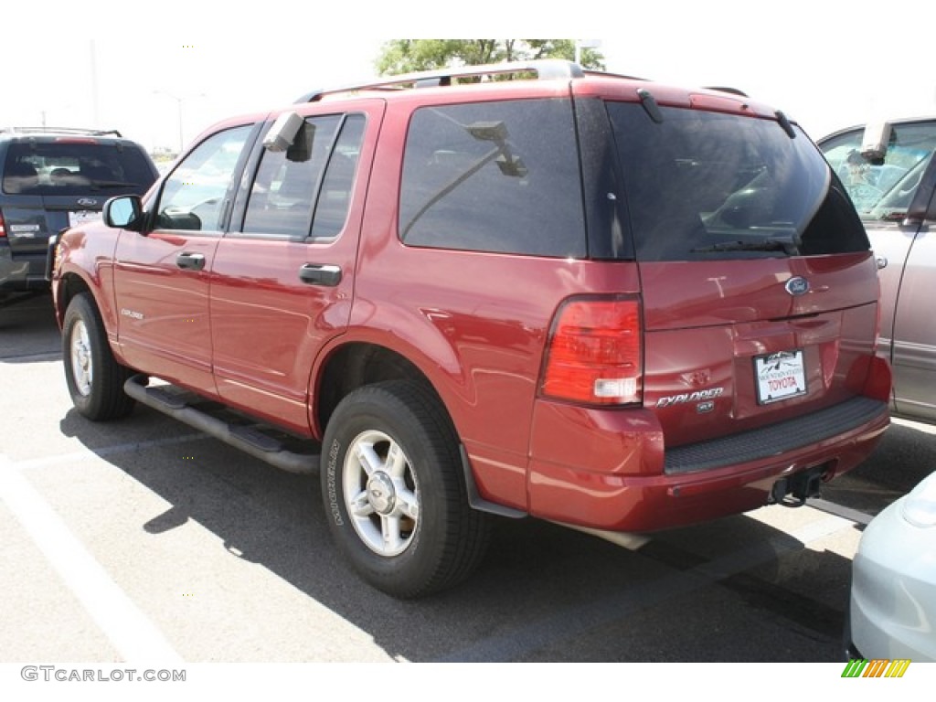 2004 Explorer XLT 4x4 - Redfire Metallic / Graphite photo #3