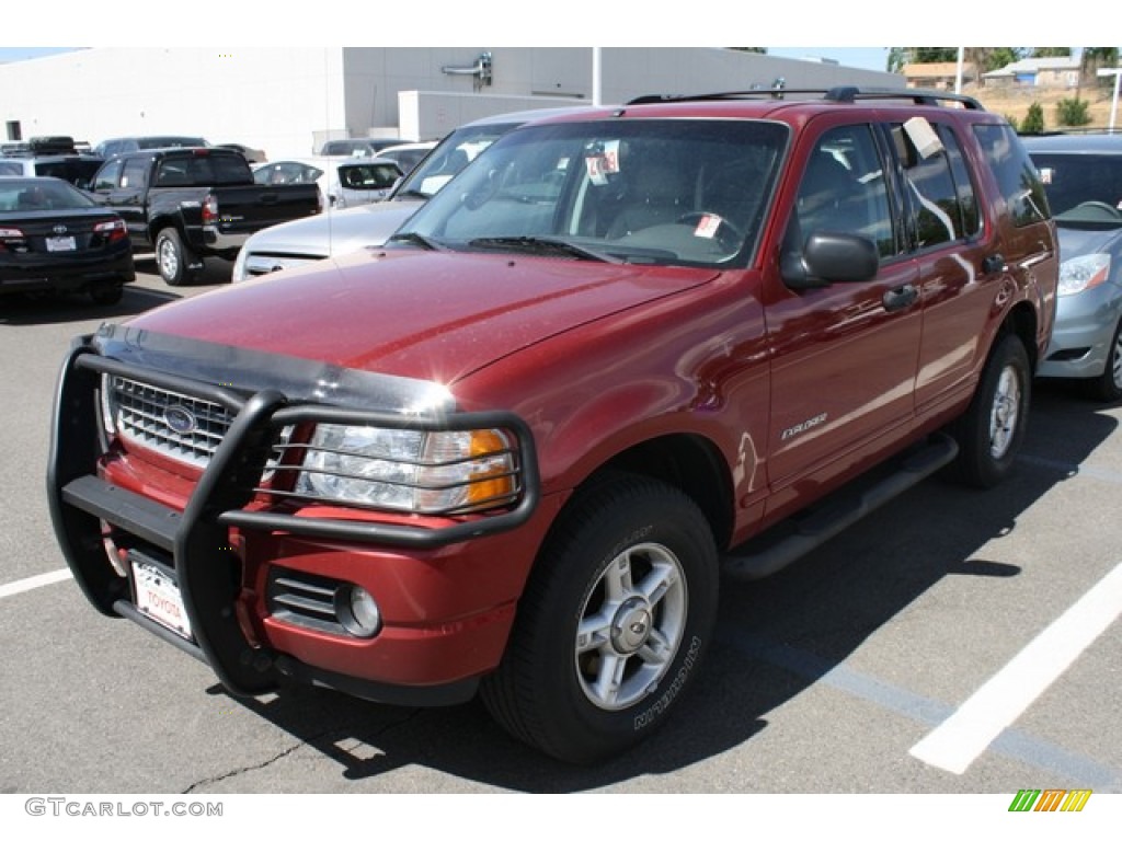 2004 Explorer XLT 4x4 - Redfire Metallic / Graphite photo #4
