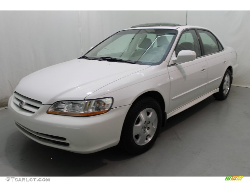 2002 Accord EX V6 Sedan - Taffeta White / Ivory photo #9