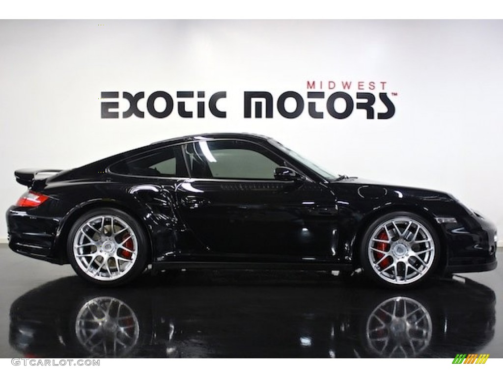 2007 911 Turbo Coupe - Black / Black photo #2