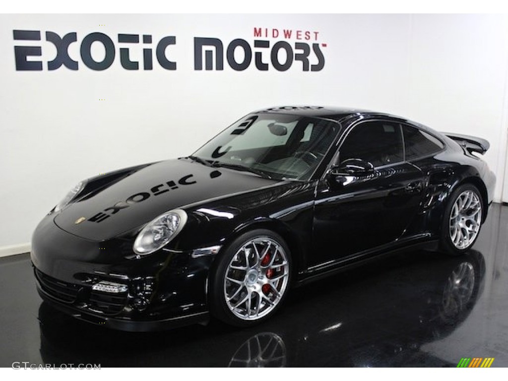 2007 911 Turbo Coupe - Black / Black photo #7