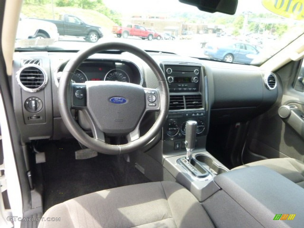 Black Interior 2010 Ford Explorer XLT 4x4 Photo #82777182