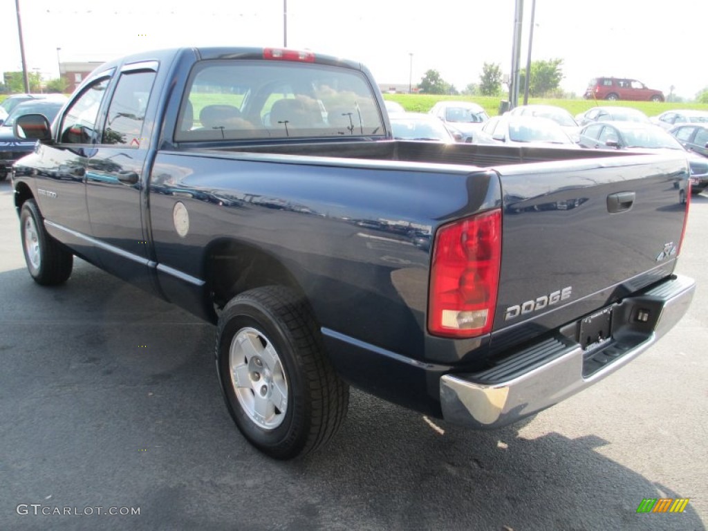 2004 Ram 1500 ST Quad Cab 4x4 - Atlantic Blue Pearl / Dark Slate Gray photo #6