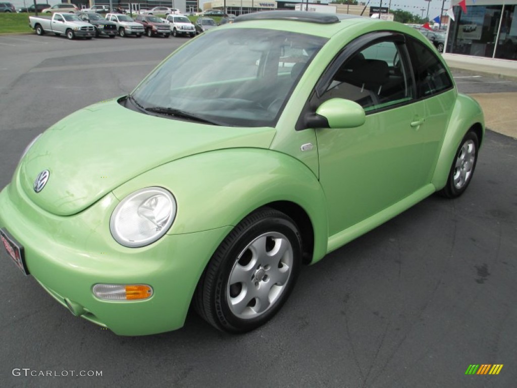 2003 New Beetle GLS Coupe - Cyber Green Metallic / Black photo #3