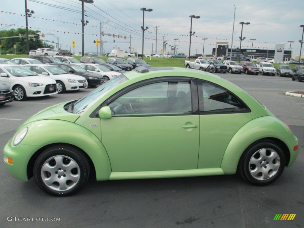 2003 New Beetle GLS Coupe - Cyber Green Metallic / Black photo #4