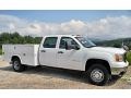 2013 Summit White GMC Sierra 3500HD Crew Cab 4x4 Utility Truck  photo #4