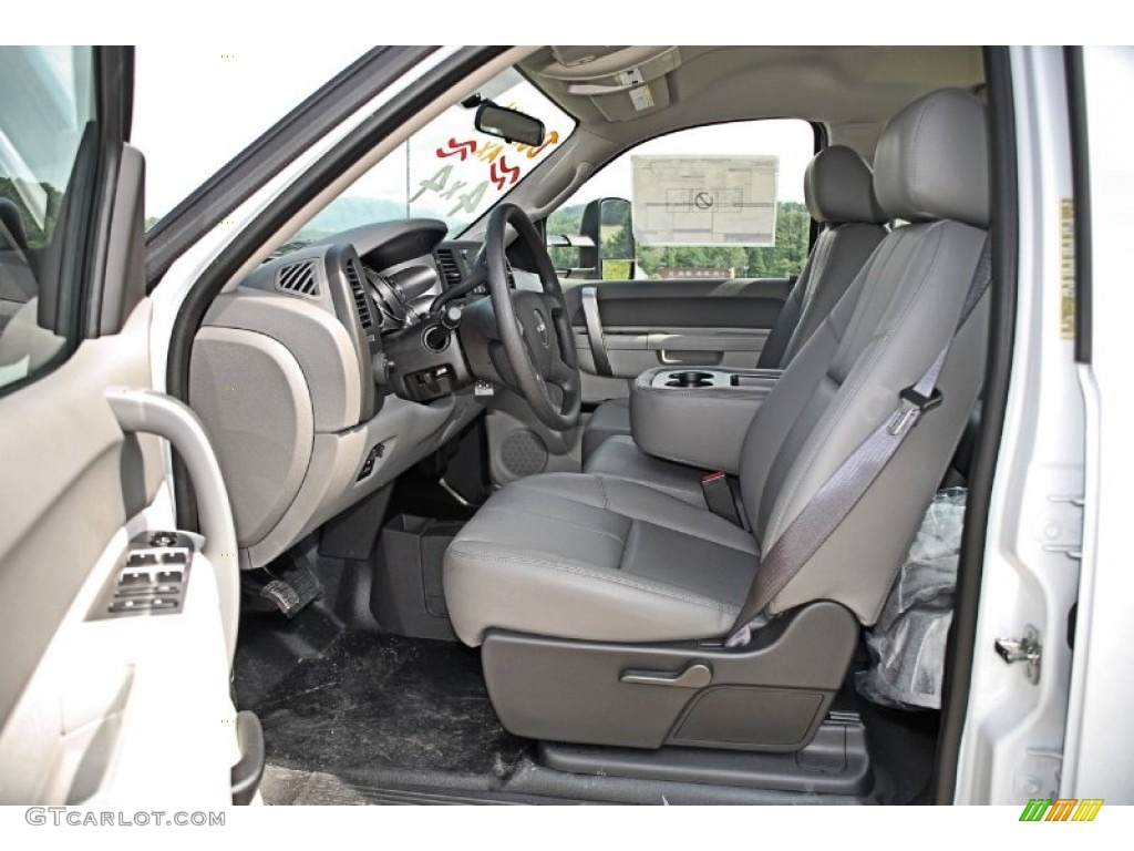 Dark Titanium Interior 2013 GMC Sierra 3500HD Crew Cab 4x4 Utility Truck Photo #82780647