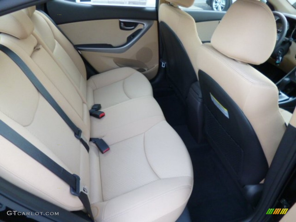 2013 Elantra GLS - Black / Beige photo #12