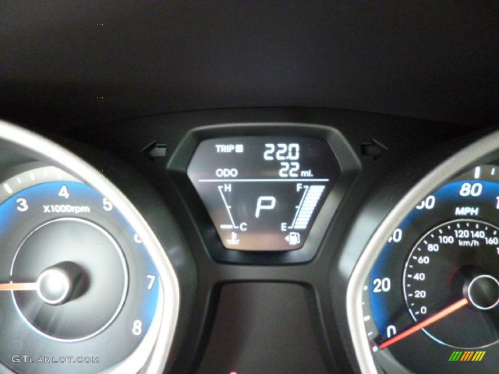 2013 Elantra GLS - Black / Beige photo #20