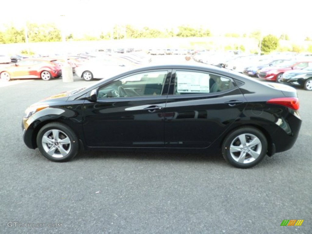 2013 Elantra GLS - Black / Gray photo #4