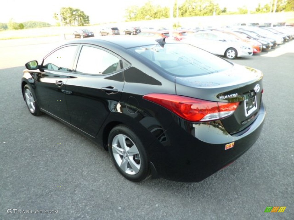 2013 Elantra GLS - Black / Gray photo #5