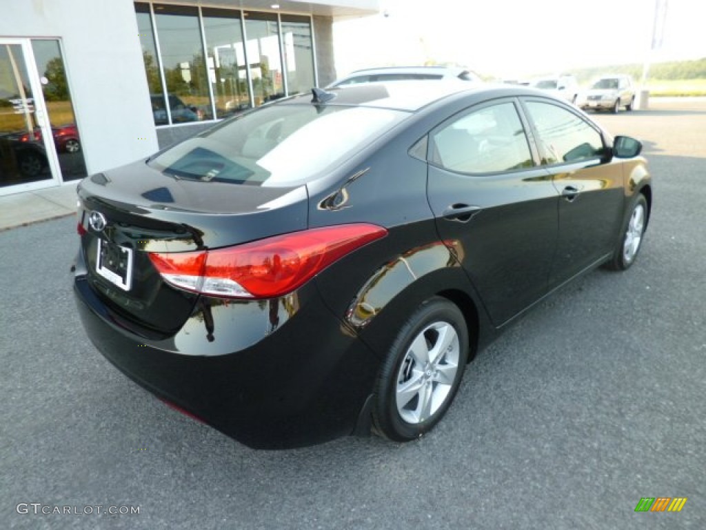2013 Elantra GLS - Black / Gray photo #7