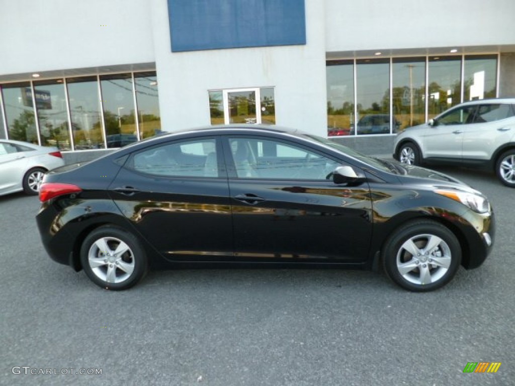 2013 Elantra GLS - Black / Gray photo #8