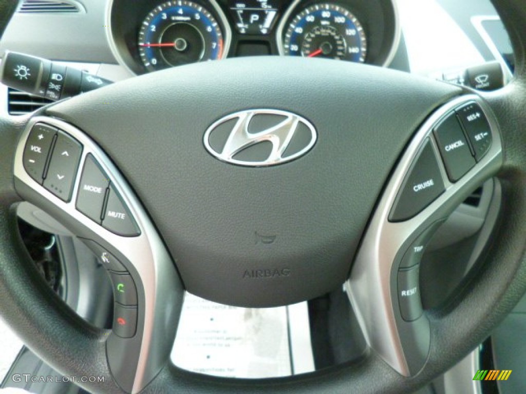2013 Elantra GLS - Black / Gray photo #18