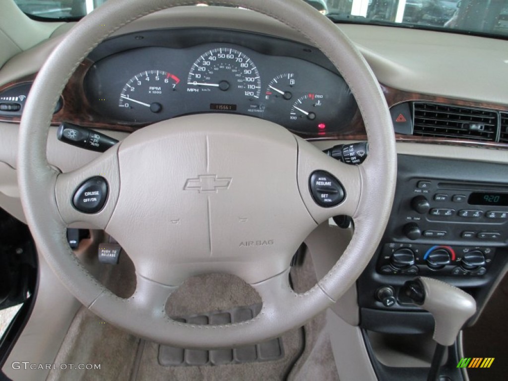 2003 Chevrolet Malibu LS Sedan Neutral Beige Steering Wheel Photo #82781131