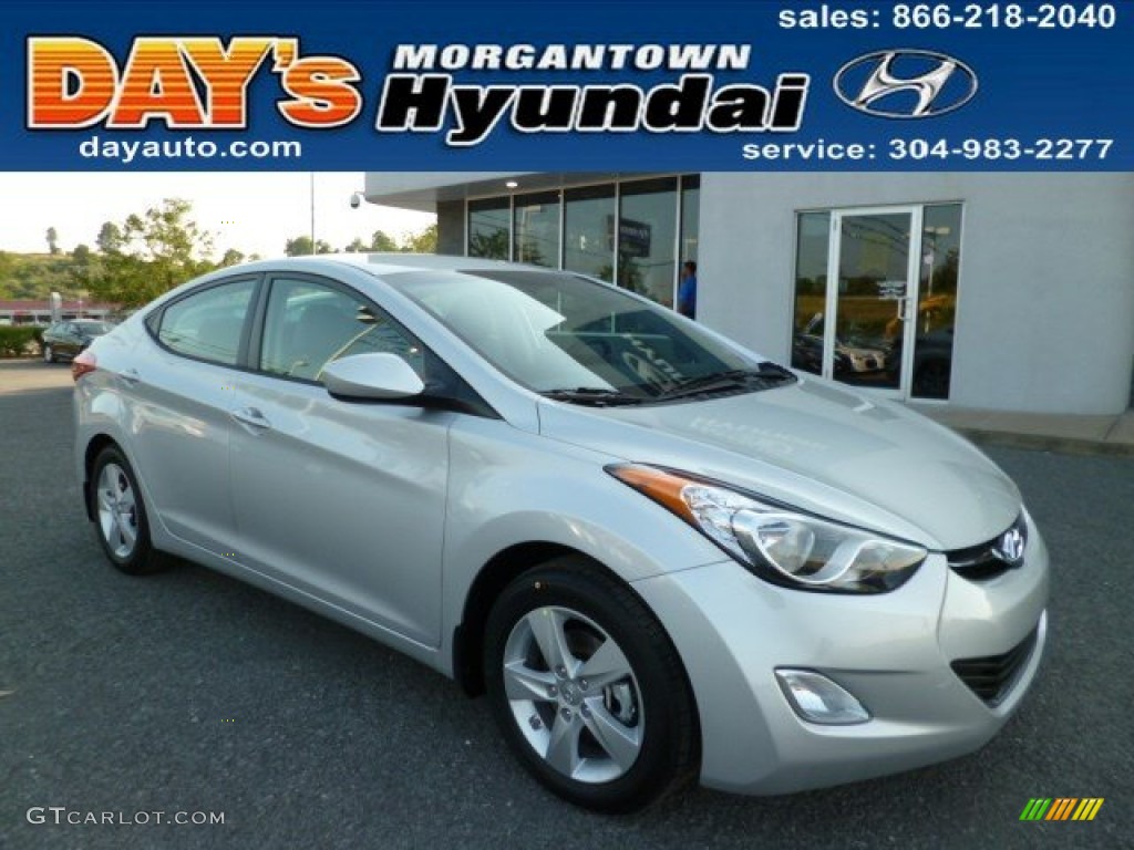 2013 Elantra GLS - Shimmering Air Silver / Gray photo #1