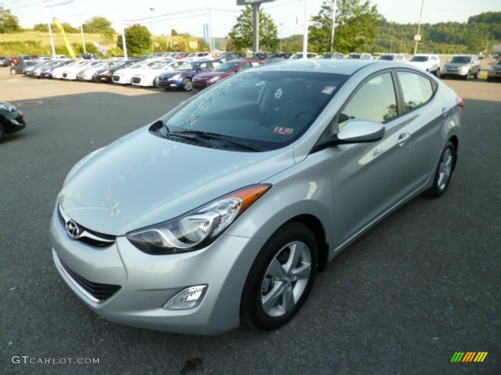 2013 Elantra GLS - Shimmering Air Silver / Gray photo #3