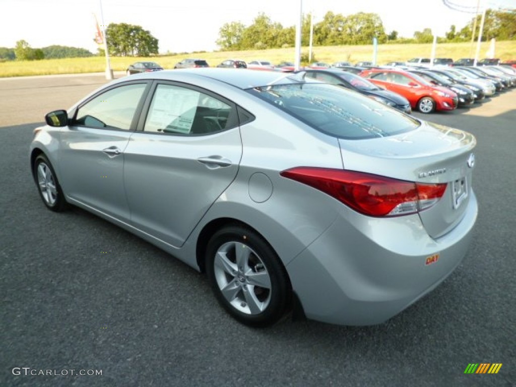 2013 Elantra GLS - Shimmering Air Silver / Gray photo #5