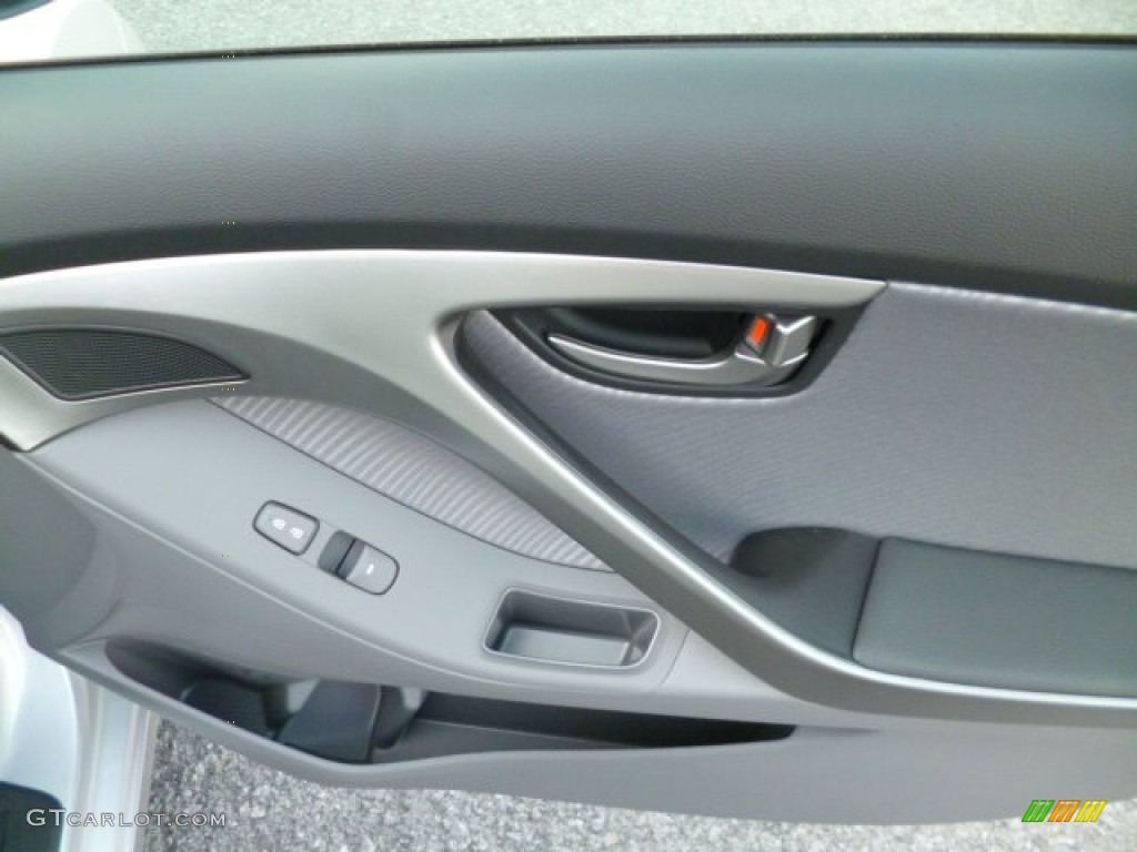 2013 Elantra GLS - Shimmering Air Silver / Gray photo #11