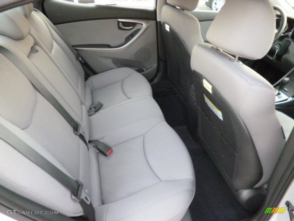 2013 Elantra GLS - Shimmering Air Silver / Gray photo #12