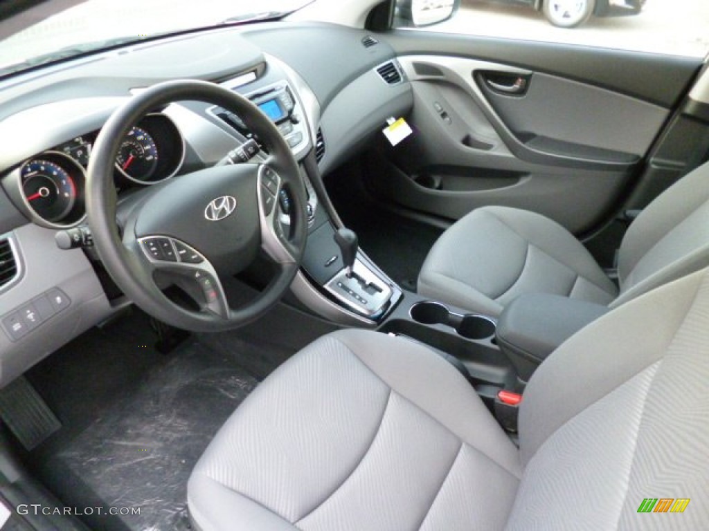 2013 Elantra GLS - Shimmering Air Silver / Gray photo #16