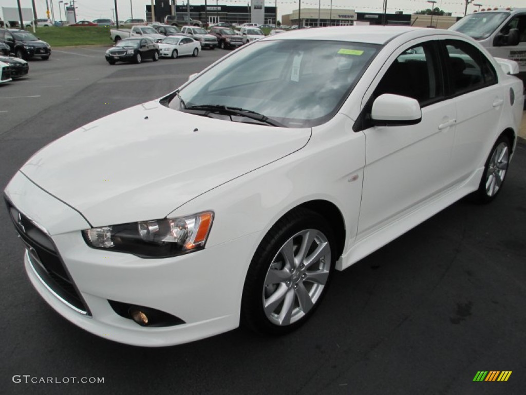 Wicked White Metallic 2013 Mitsubishi Lancer GT Exterior Photo #82781466