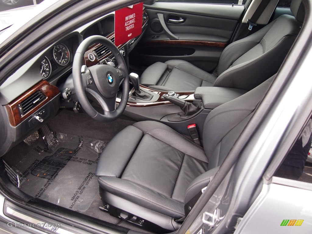 Black Interior 2010 BMW 3 Series 335i Sedan Photo #82782220
