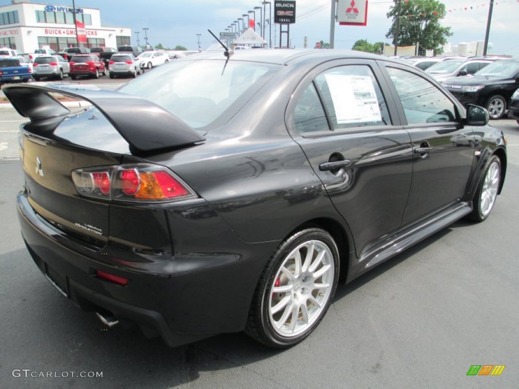 2013 Lancer Evolution GSR - Phantom Black / Black photo #7