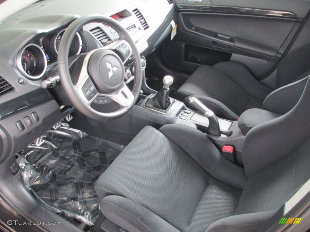 Black Interior 2013 Mitsubishi Lancer Evolution GSR Photo #82782937