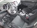 Black 2013 Mitsubishi Lancer Evolution GSR Interior Color