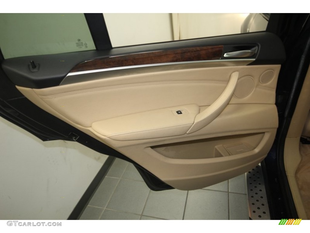 2007 BMW X5 3.0si Sand Beige Door Panel Photo #82783643