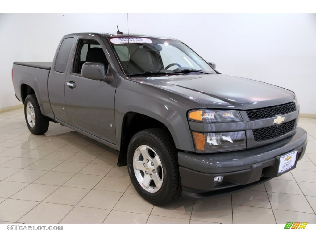 2009 Colorado LT Extended Cab - Dark Gray Metallic / Ebony photo #1