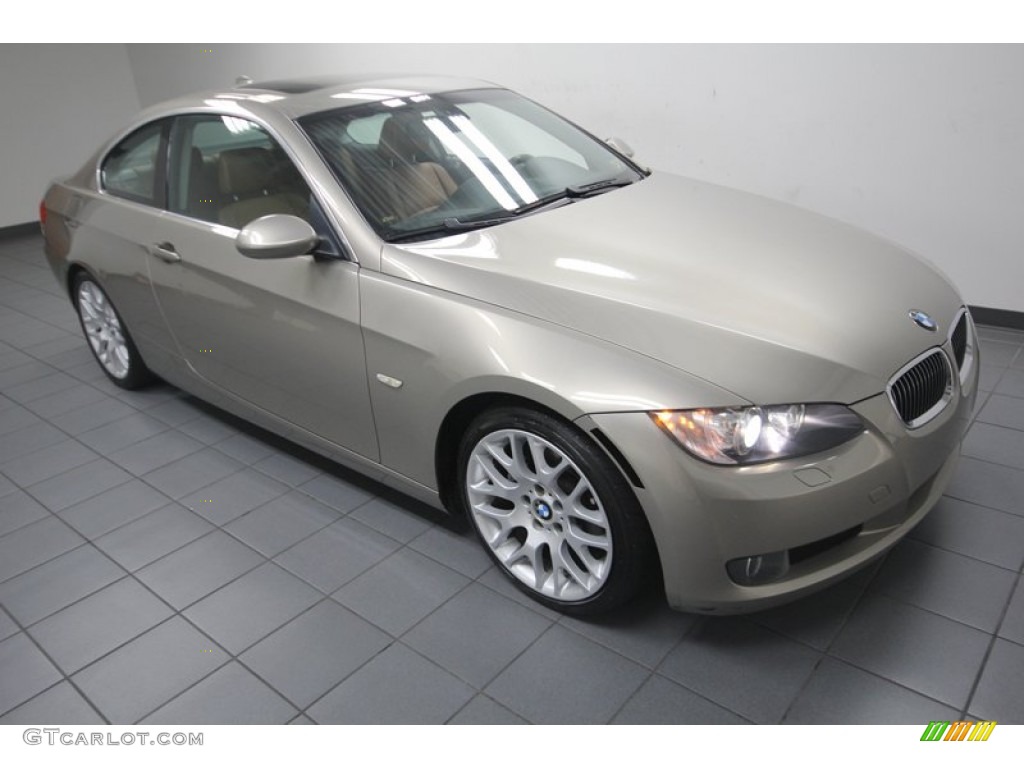 2007 3 Series 328i Coupe - Platinum Bronze Metallic / Saddle Brown/Black photo #8