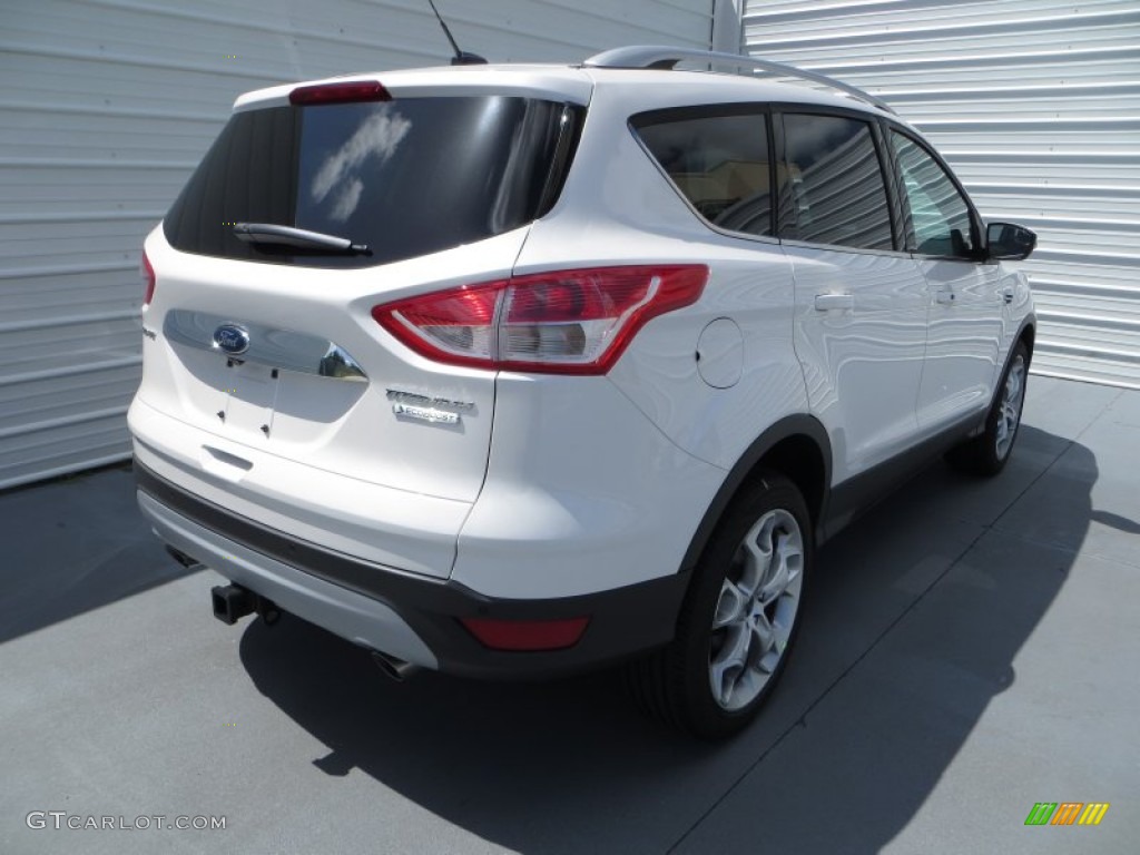 2014 Escape Titanium 2.0L EcoBoost - White Platinum / Charcoal Black photo #4