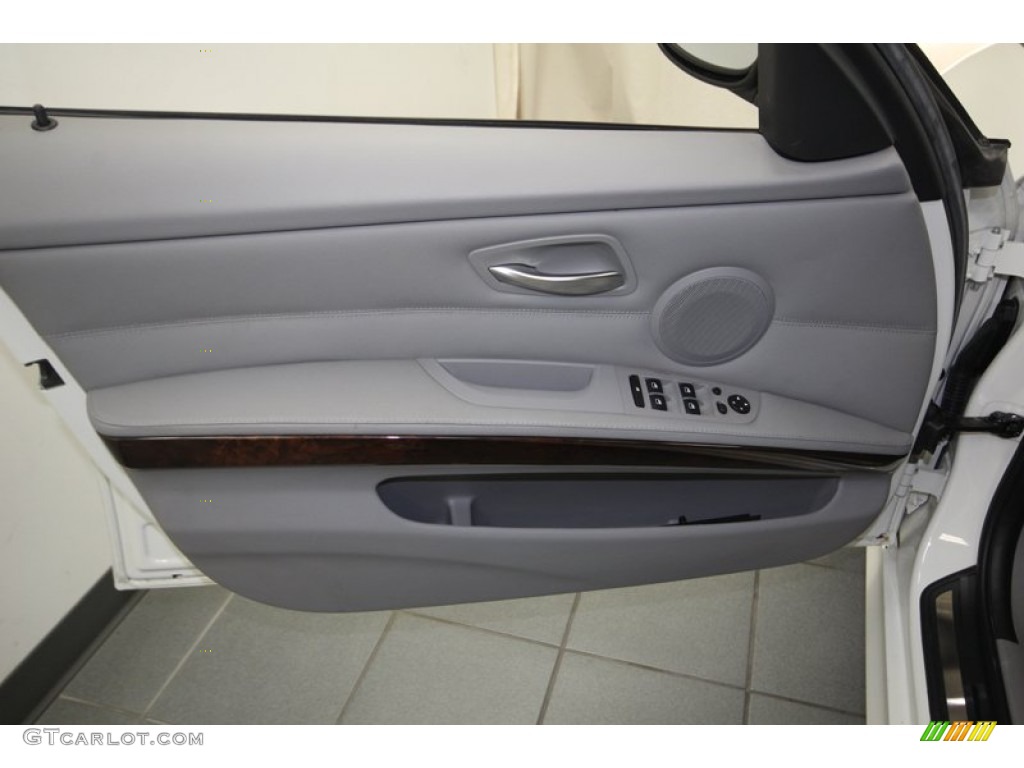 2011 BMW 3 Series 328i Sedan Gray Dakota Leather Door Panel Photo #82787188