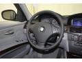 Gray Dakota Leather 2011 BMW 3 Series 328i Sedan Steering Wheel