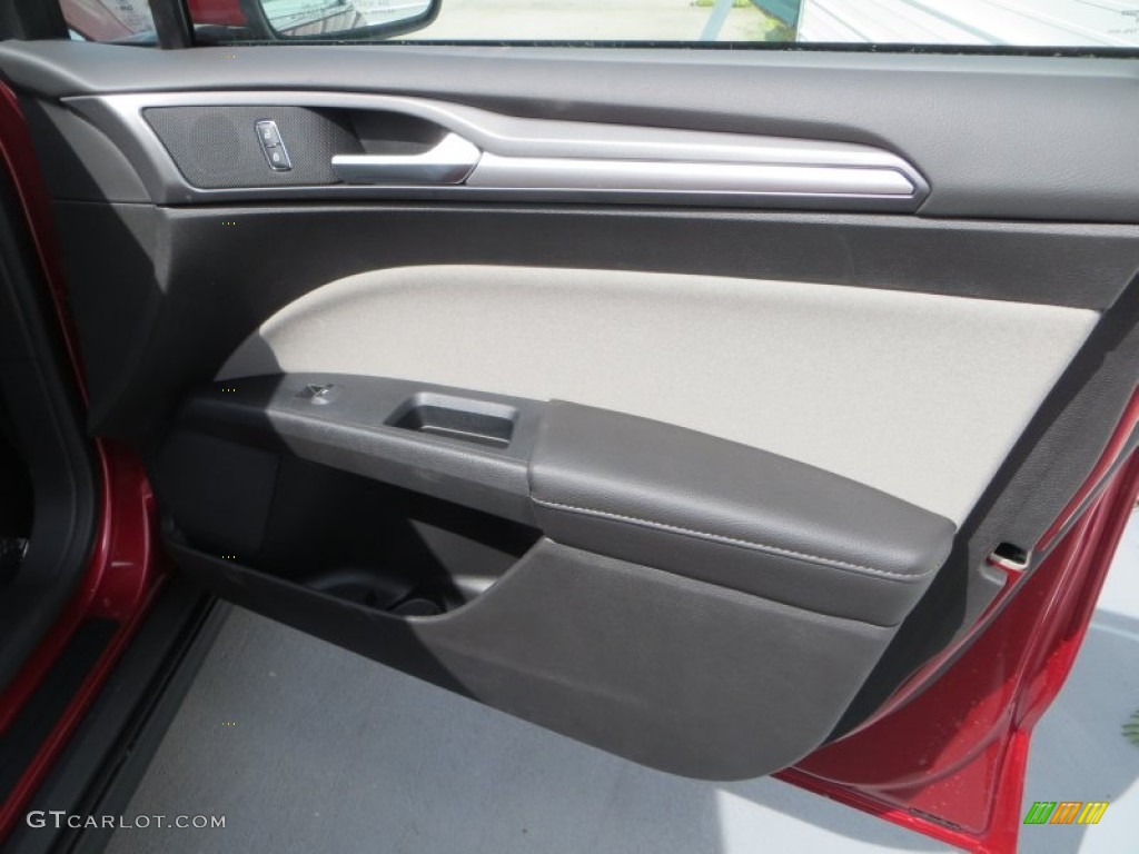 2013 Fusion S - Ruby Red Metallic / Earth Gray photo #14