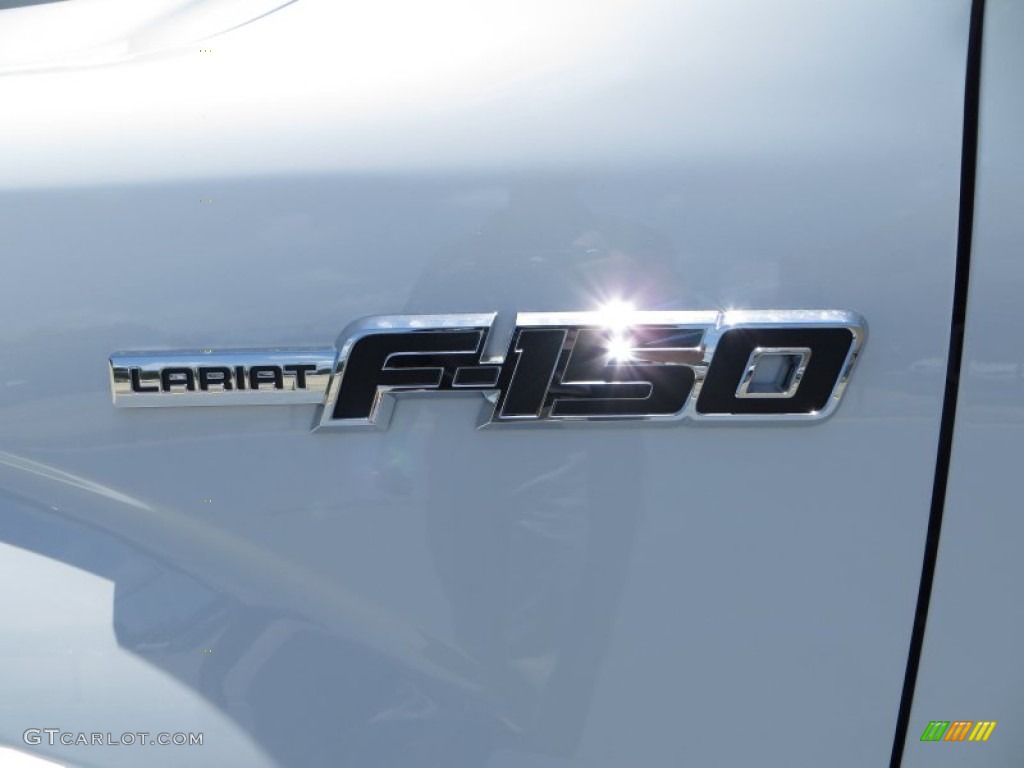 2013 F150 Lariat SuperCrew 4x4 - Oxford White / Black photo #12