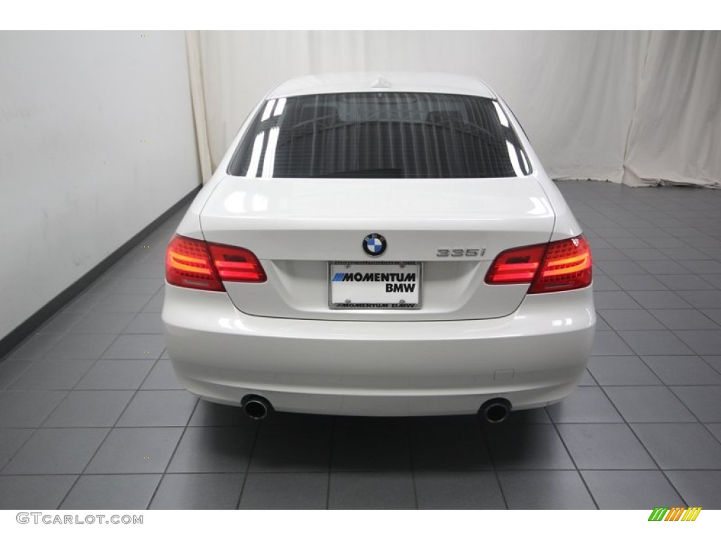 2011 3 Series 335i Coupe - Mineral White Metallic / Black photo #10