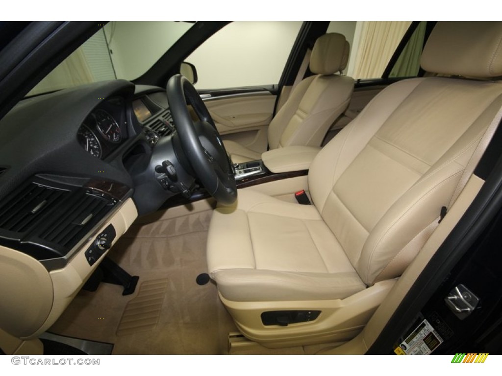 Sand Beige Interior 2011 BMW X5 xDrive 50i Photo #82788367