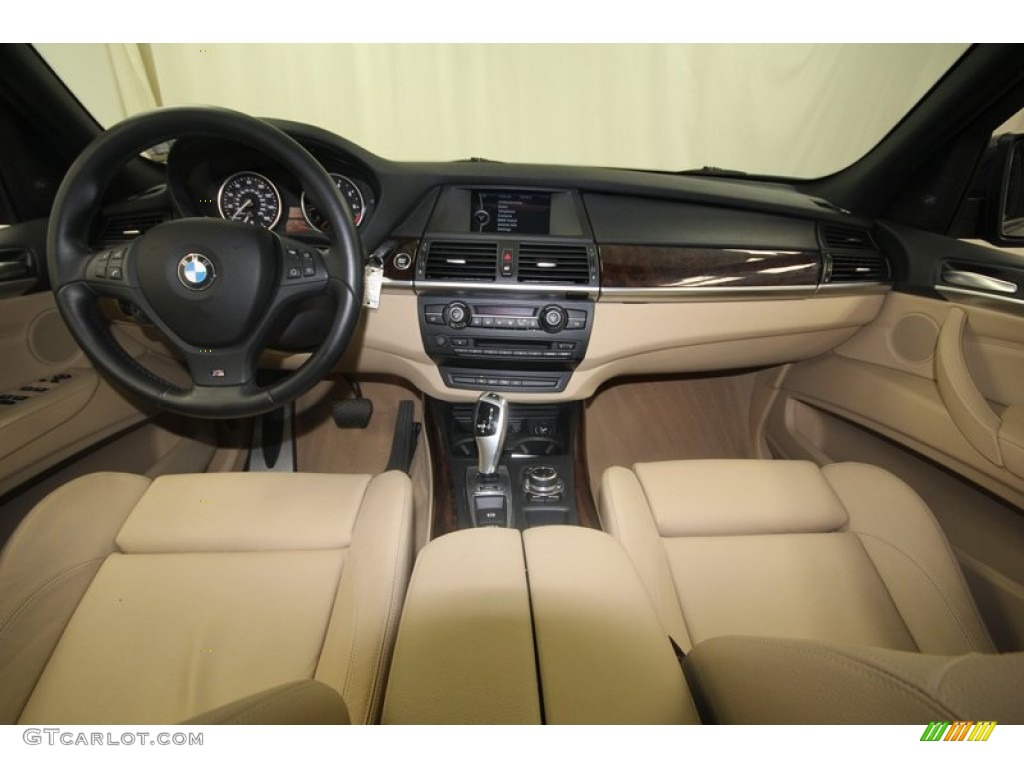 2011 BMW X5 xDrive 50i Sand Beige Dashboard Photo #82788373