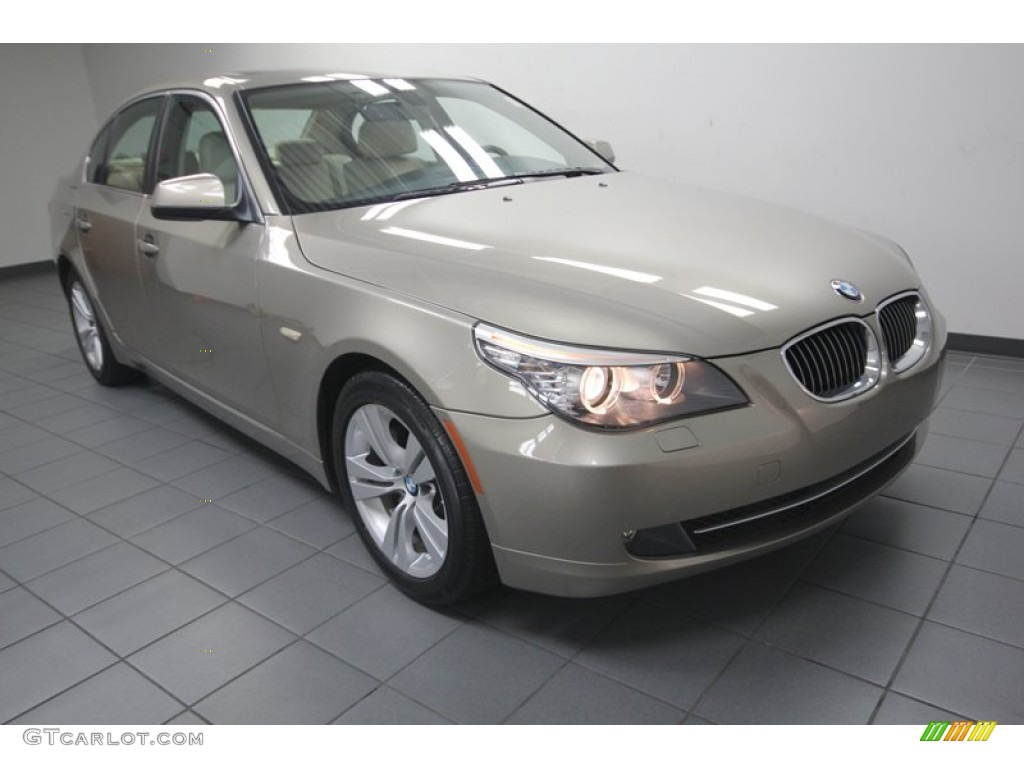 2010 5 Series 528i Sedan - Platinum Bronze Metallic / Cream Beige photo #1