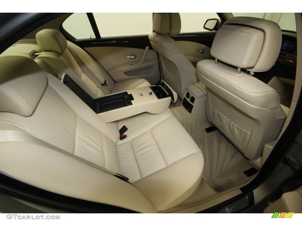 Cream Beige Interior 2010 BMW 5 Series 528i Sedan Photo #82789087