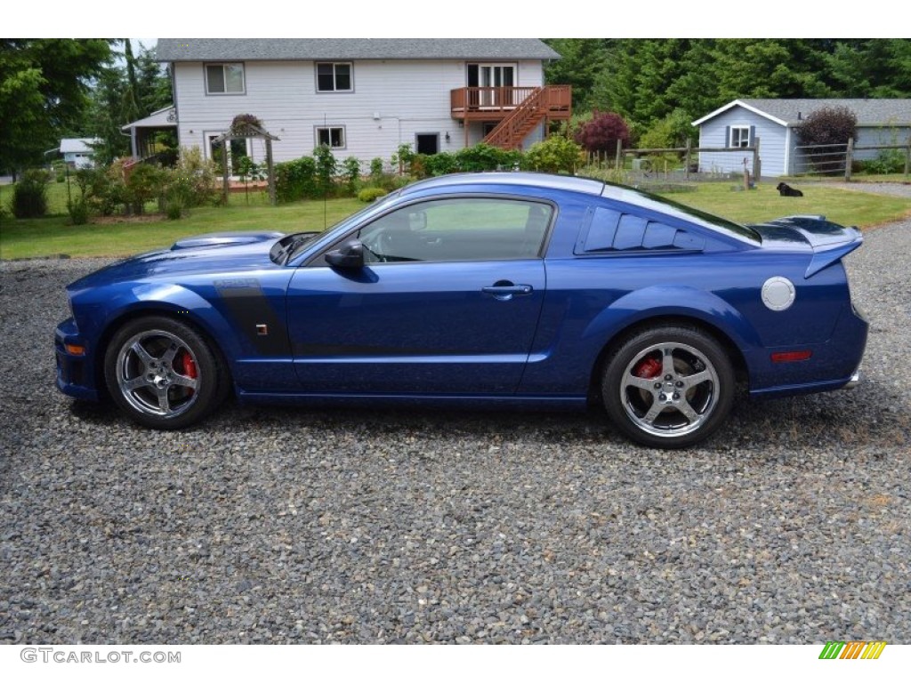 2009 Mustang Roush 429R Coupe - Vista Blue Metallic / Dark Charcoal photo #2