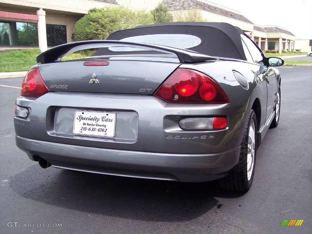2002 Eclipse Spyder GT - Titanium Pearl / Black photo #7