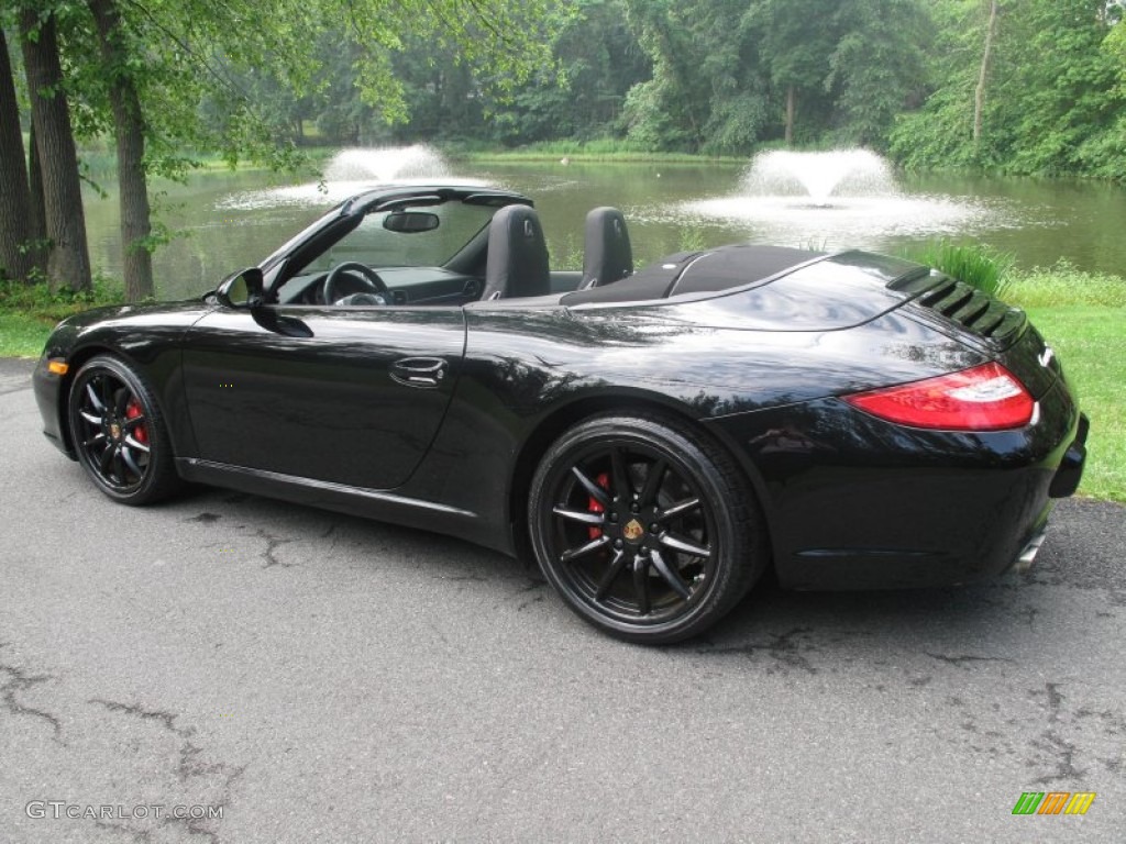 Black 2009 Porsche 911 Carrera S Cabriolet Exterior Photo #82793109