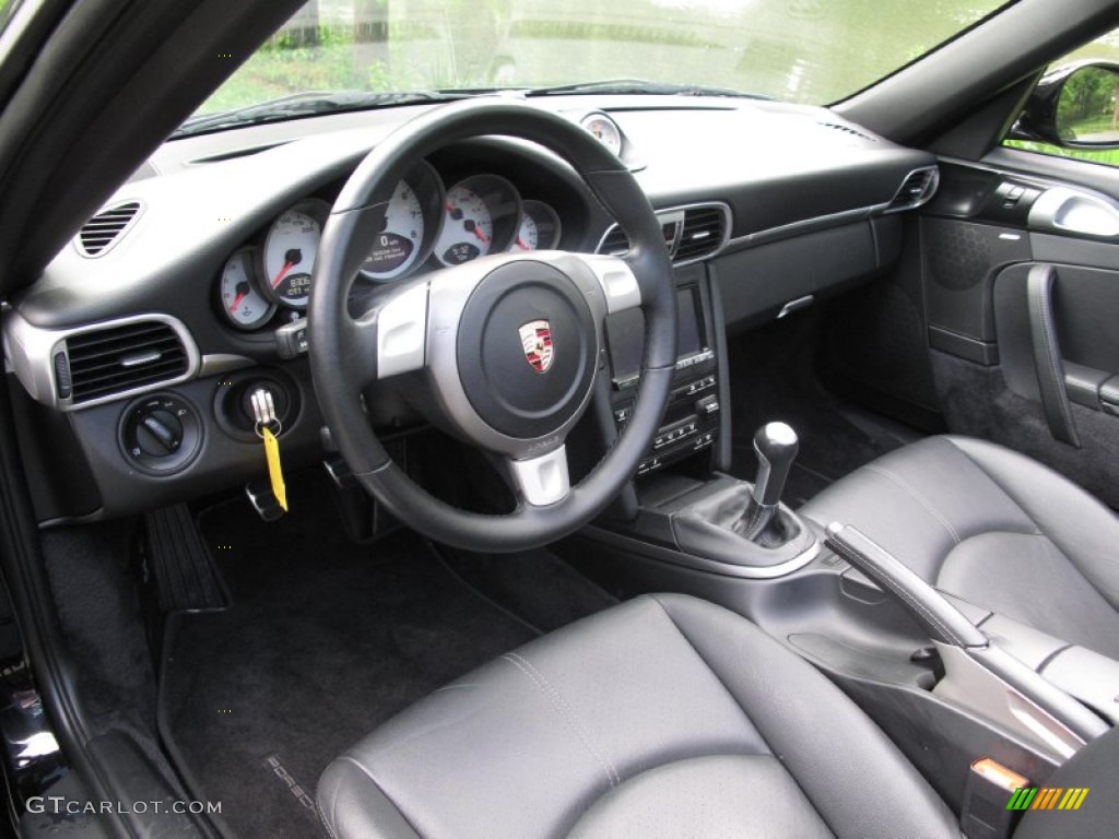 Black Interior 2009 Porsche 911 Carrera S Cabriolet Photo #82793309