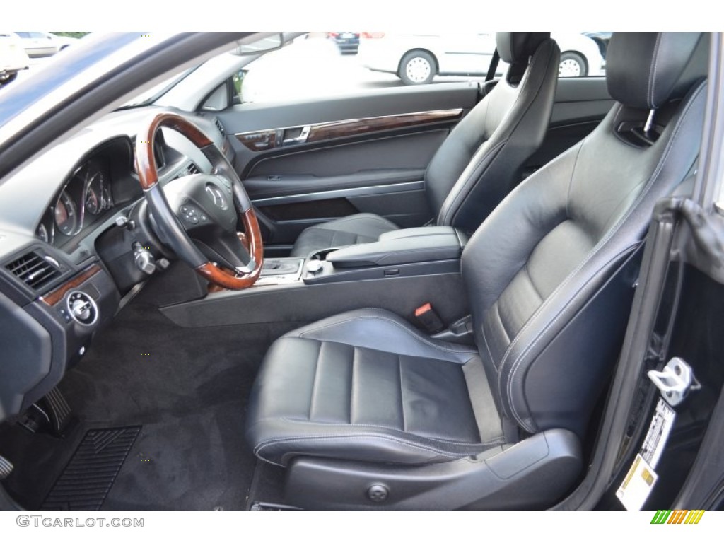 Black Interior 2011 Mercedes-Benz E 350 Coupe Photo #82795385