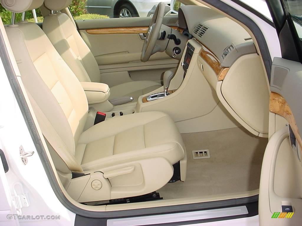 2008 A4 2.0T Special Edition Sedan - Ibis White / Beige photo #10