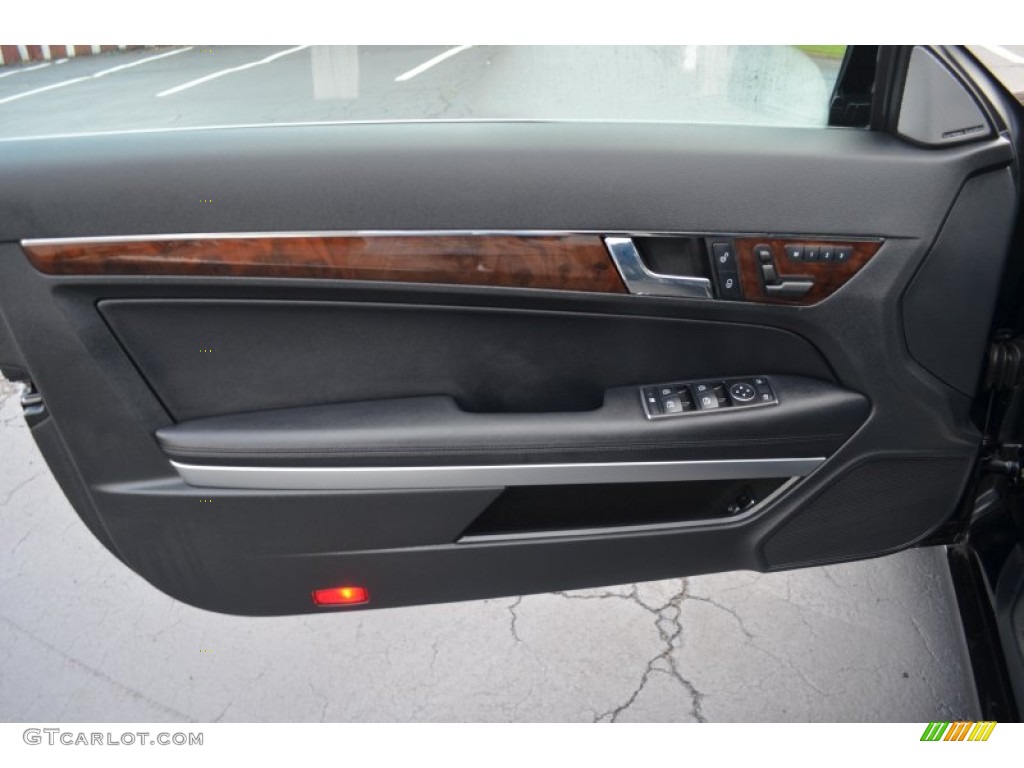 2011 Mercedes-Benz E 350 Coupe Black Door Panel Photo #82795481